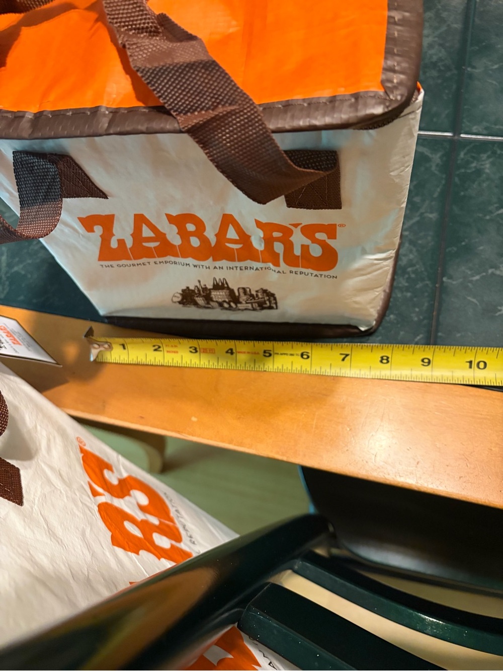 Zabar's Insulated Tote and Cooler Set in Orange and White - Picture 6 of 16